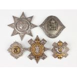 Three Scottish officers' cap badges, comprising Scots Guards, Black Watch with maker's mark 'Wm