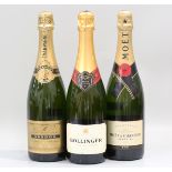 Bollinger Special Cuvée Champagne, boxed (1), Moët & Chandon Imperial Champagne (1), Bredon Brut