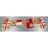 A First World War period string of patriotic British and Commonwealth bunting flags.Buyer’s