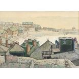 Thomas Maidment - 'St Ives from Barnoon', early 20th century watercolour, signed recto, titled label
