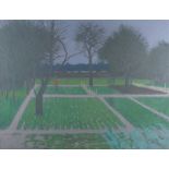 Robert Buhler - 'Brighton Farm Garden', 20th century oil on canvas, signed recto, titled Austin