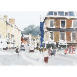 John Yardley - 'A Corner of Bath', 20th century watercolour, signed recto, titled verso, 24.5cm x