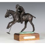 Rich Roenisch - 'Winner 14-18 Goal League P.C.P.C. 1995', a late 20th century American cast bronze