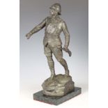 Edward Alfred Briscoe Drury - a late 19th/early 20th century patinated cast bronze figure of a