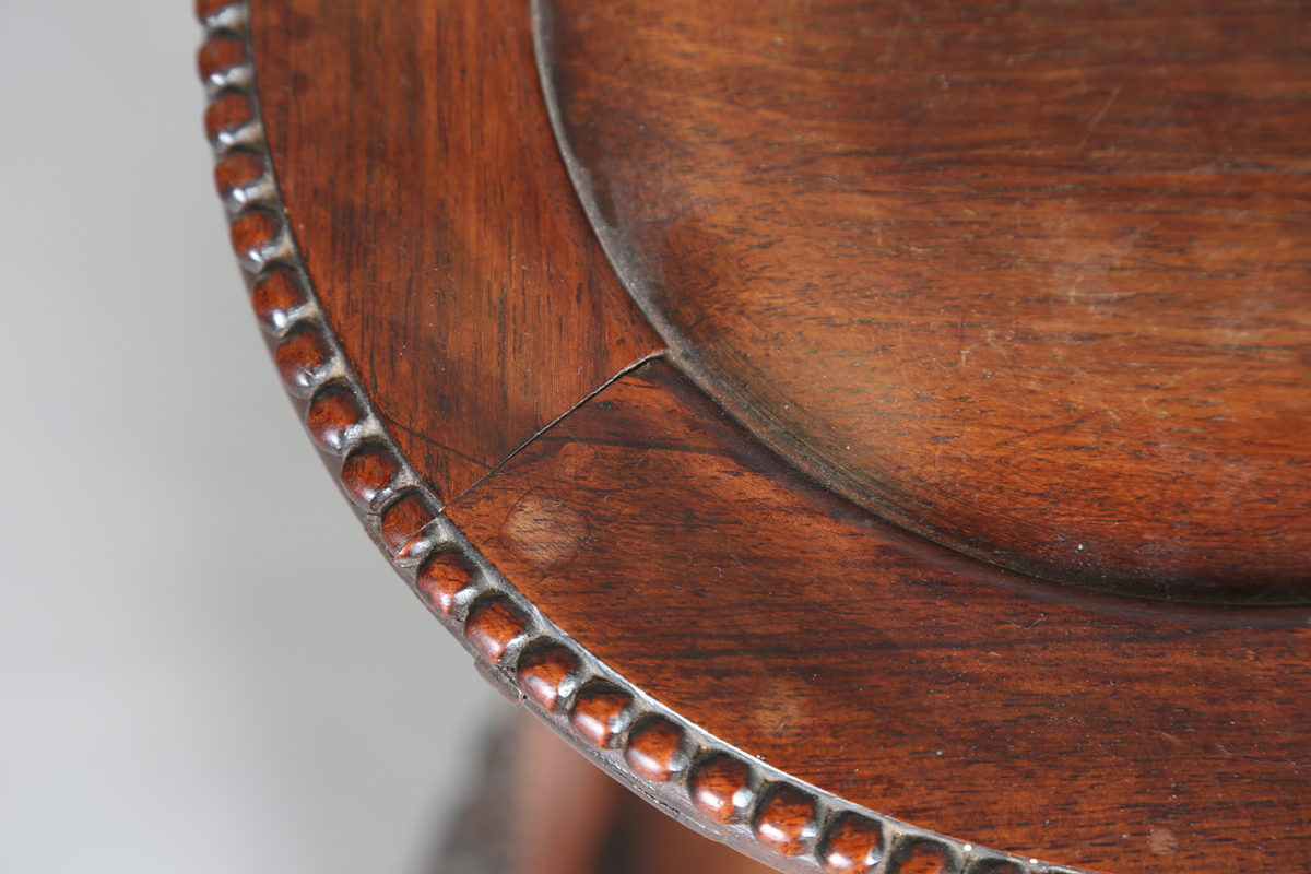 A Chinese hardwood jardinière stand, early 20th century, the circular top with beaded border above a - Image 20 of 22