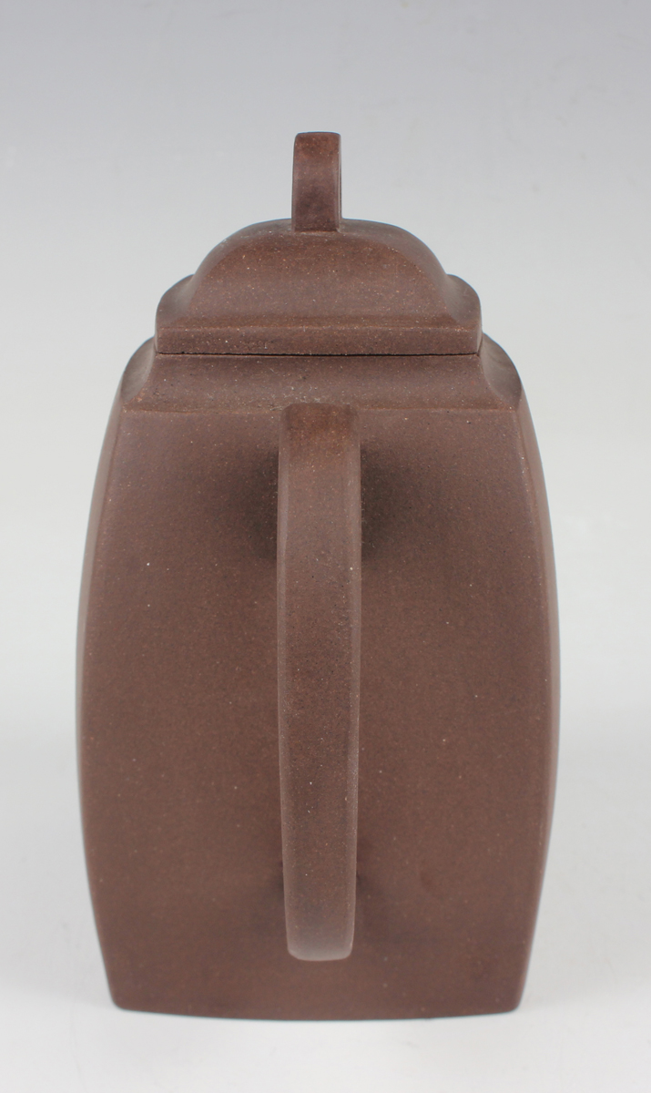 A small group of Chinese pottery, mostly 20th century and later, comprising a Yixing stoneware - Image 32 of 35