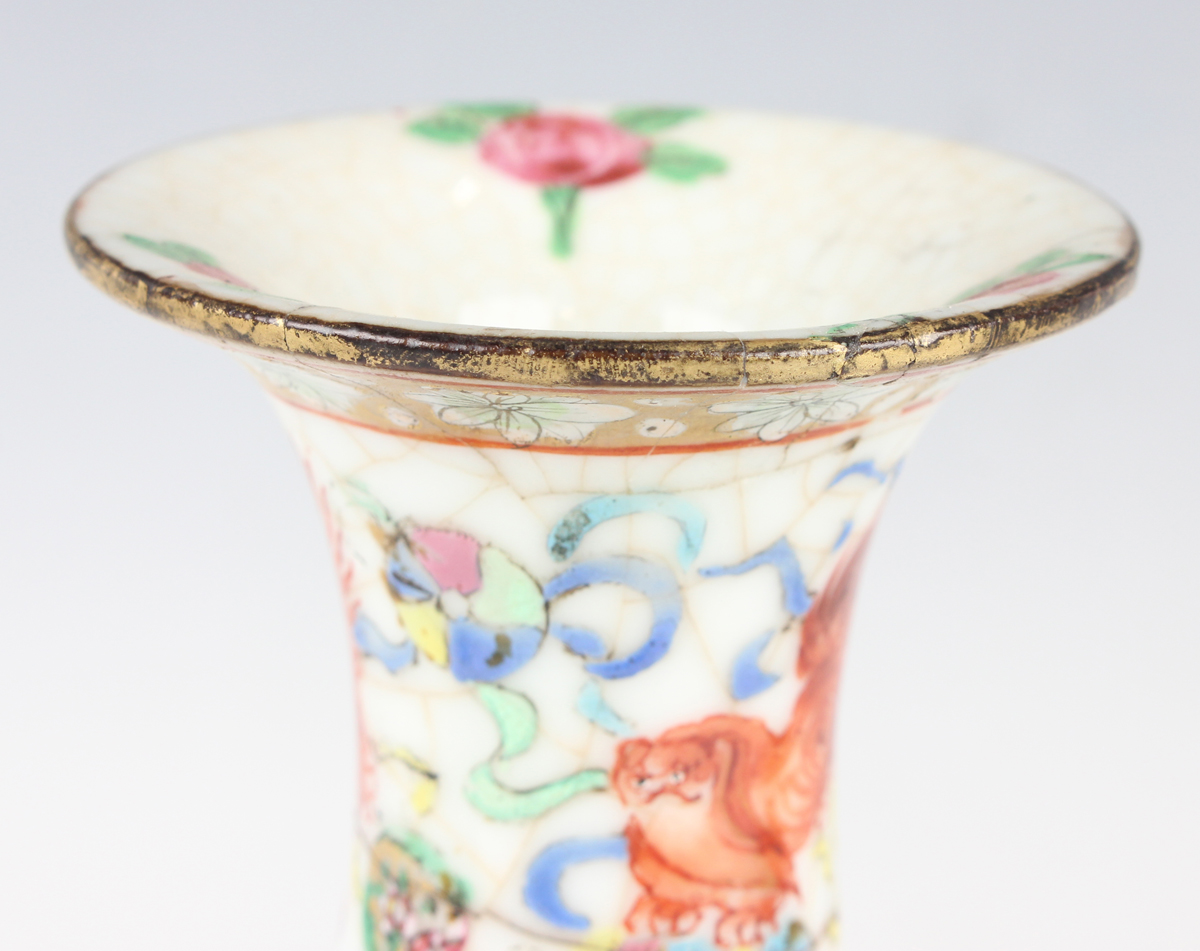 A Chinese famille verte porcelain ginger jar and cover, late 19th century, painted with opposing - Image 18 of 39