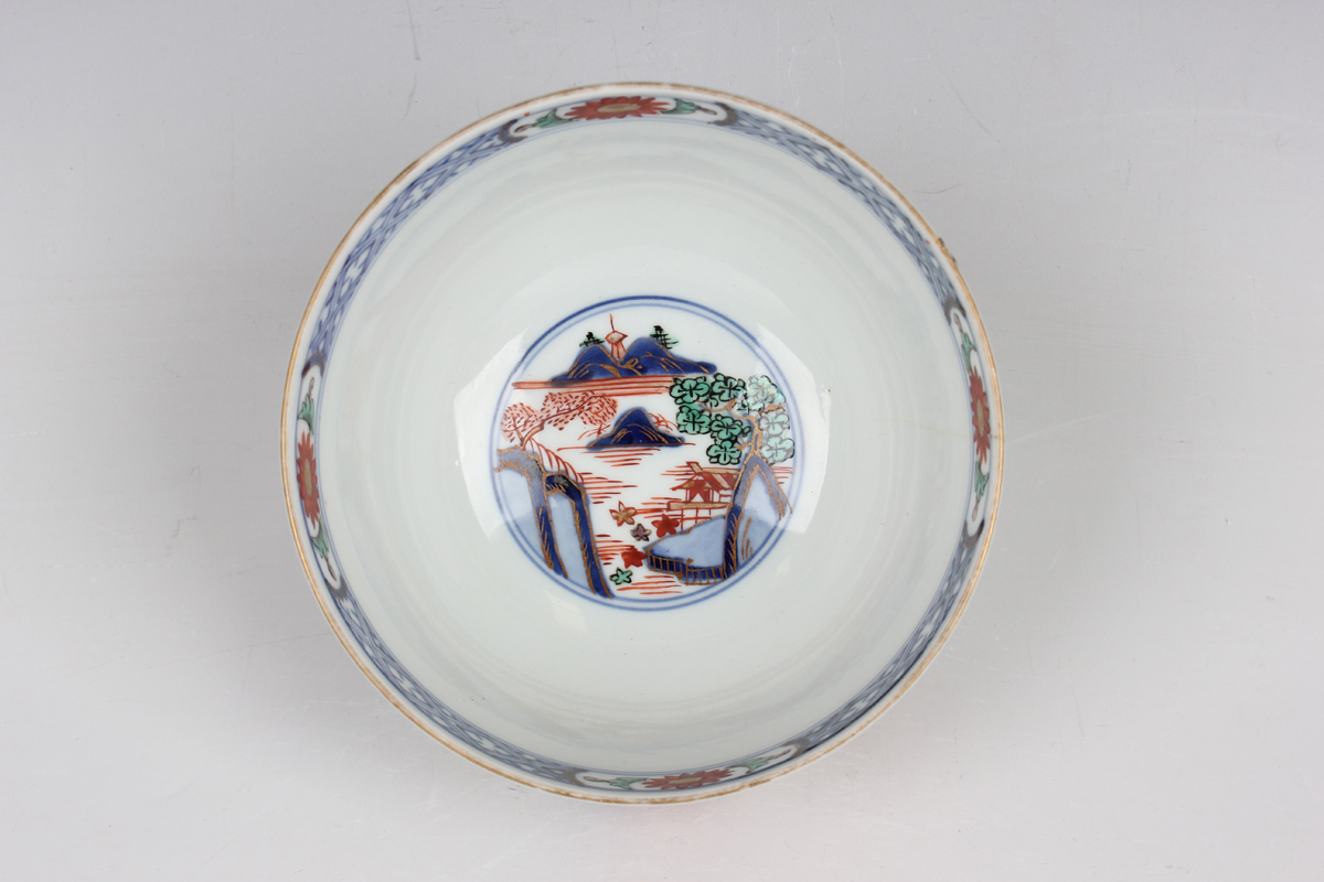 A group of three Japanese Imari porcelain bowls, two covers and three dishes, Meiji period, - Image 24 of 53