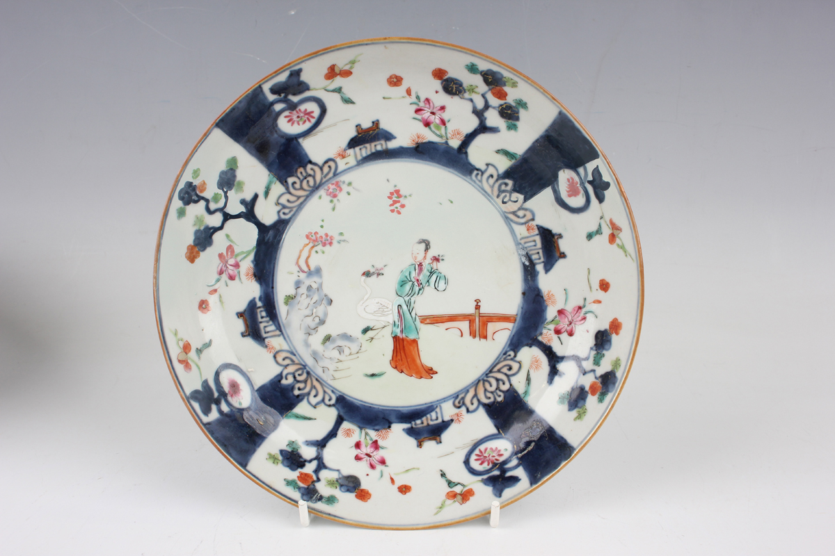 A Chinese Canton export porcelain teapot, 19th century, painted and gilt with butterflies, height - Image 14 of 23