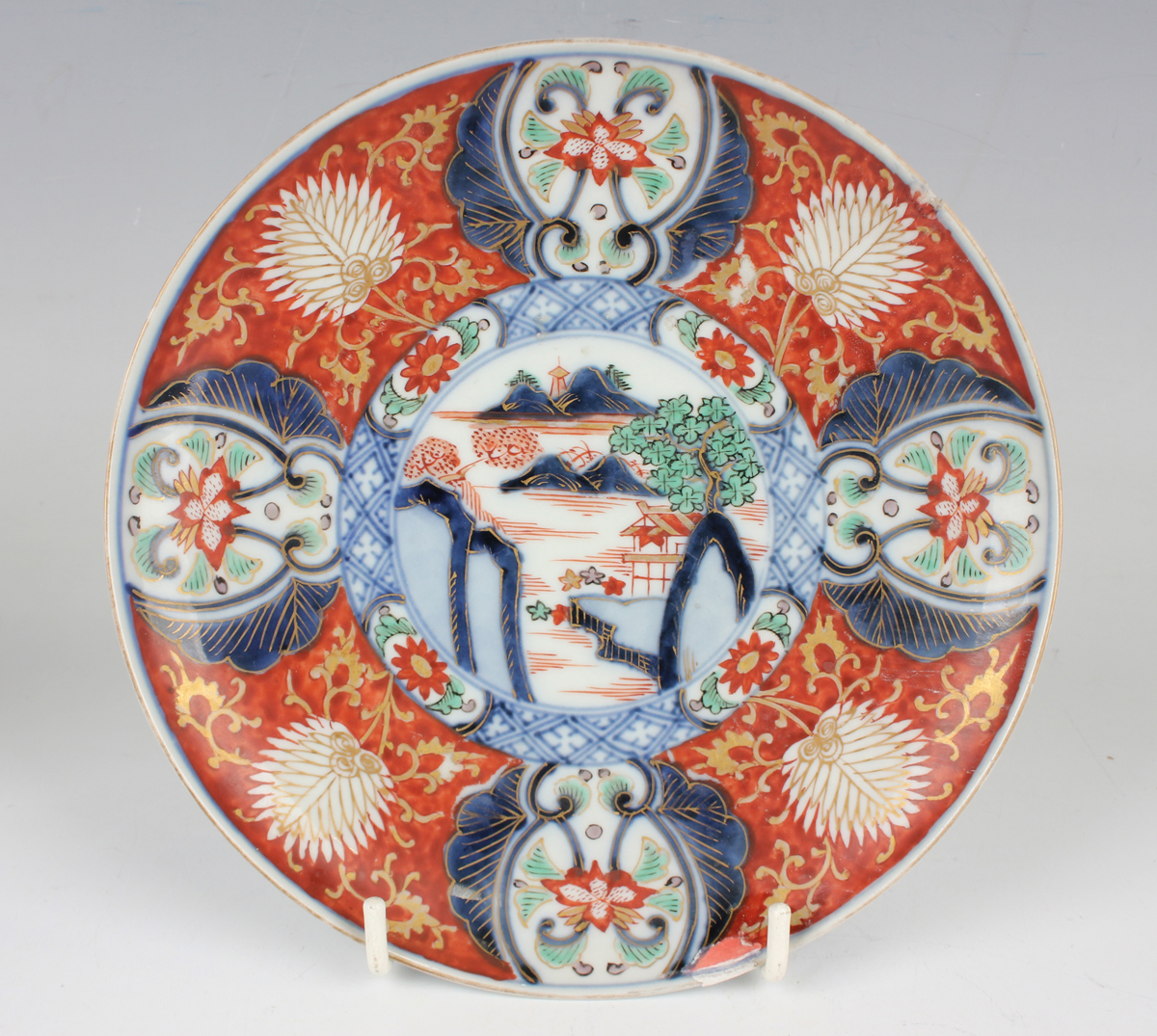 A group of three Japanese Imari porcelain bowls, two covers and three dishes, Meiji period, - Image 53 of 53