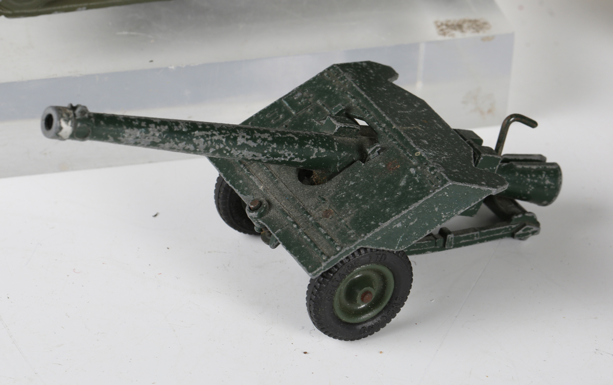 Seven diecast Second World War military vehicles, including Sherman tank, armoured car half-track, - Image 3 of 14