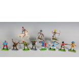 A collection of Britains Deetail and other plastic figures, including Romans, Second World War