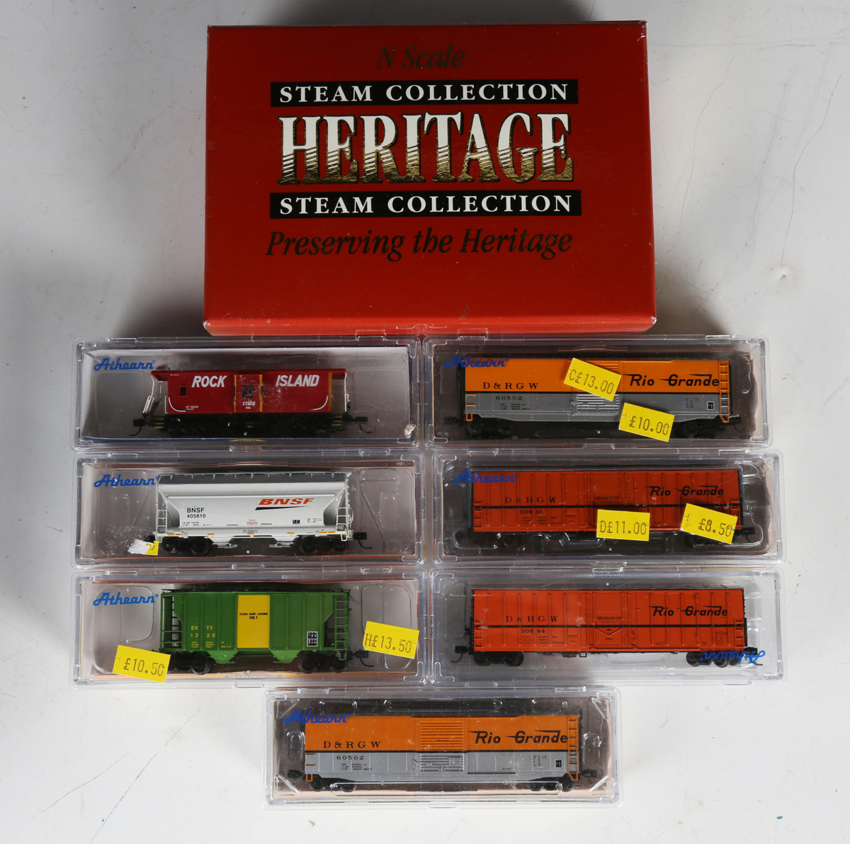 A collection of American gauge N locomotives, goods rolling stock and coaches, including Athearn No. - Image 3 of 3