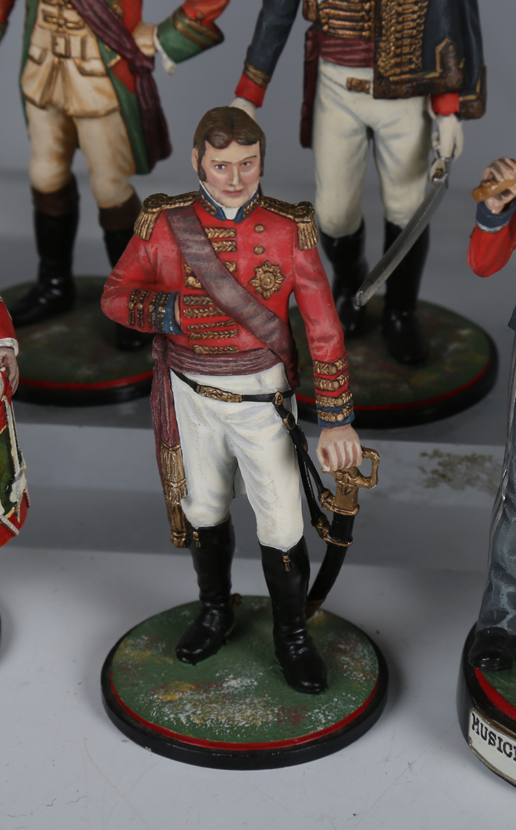 Twenty-four Stadden Studio painted metal military figures, including Winston Churchill, Musician - Image 14 of 20