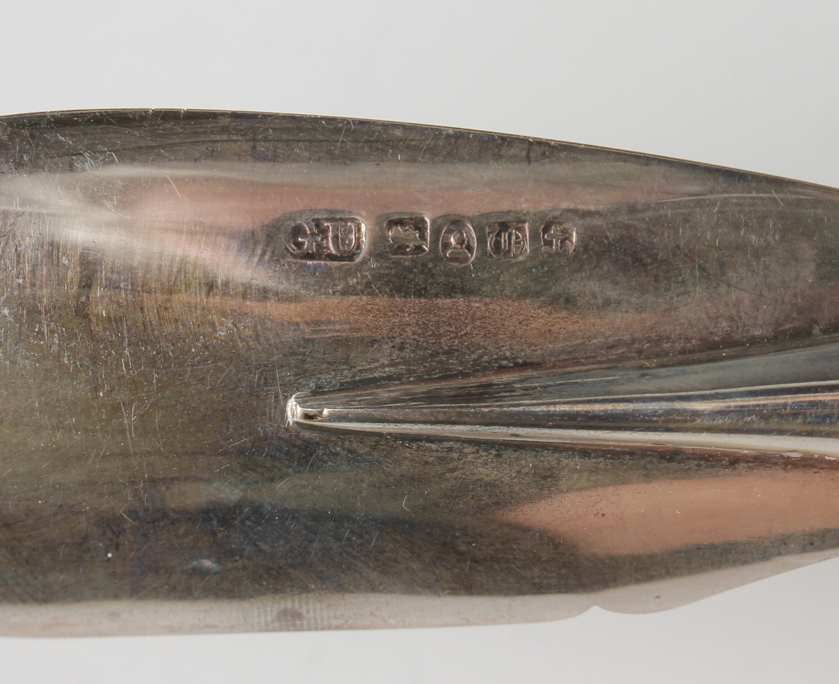 An early Victorian silver butter knife with agate handle, Birmingham 1839 by George Unite, length - Image 4 of 7