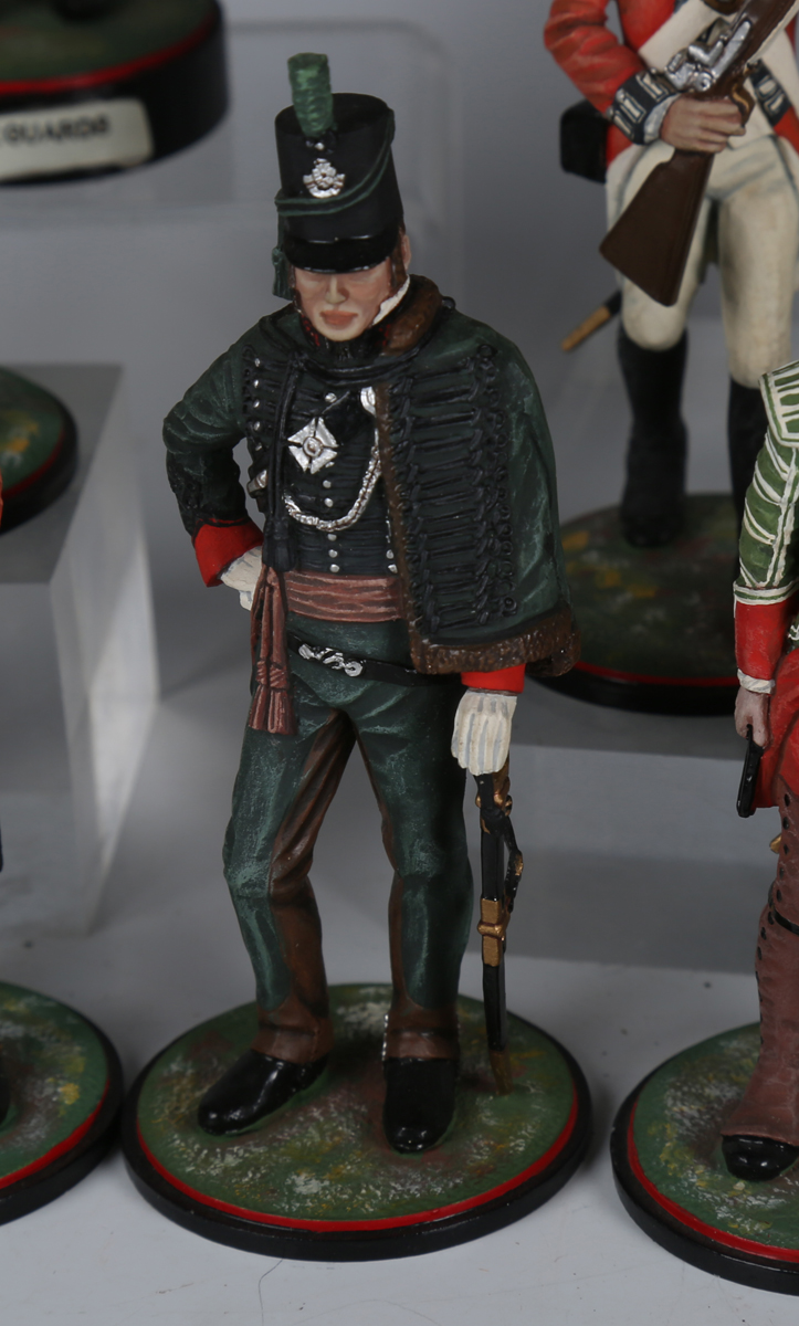 Twenty-four Stadden Studio painted metal military figures, including Winston Churchill, Musician - Image 12 of 20