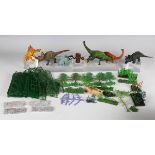 A good collection of Britains and other plastic farm animals, wild/zoo animals, Native Americans,