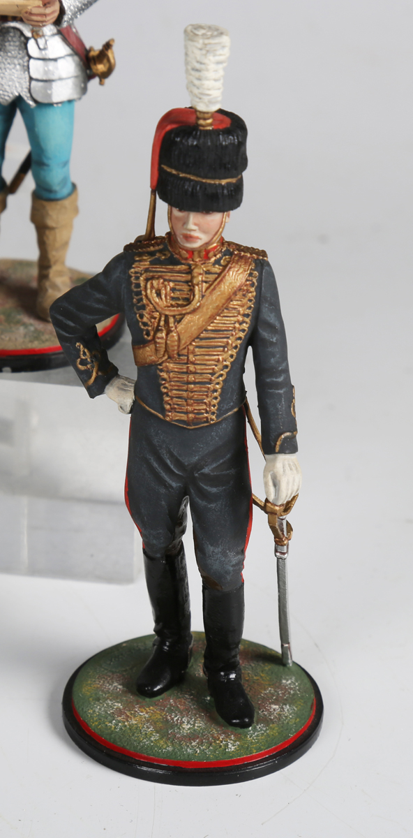 Twenty-four Stadden Studio painted metal military figures, including Winston Churchill, Musician - Image 20 of 20