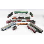 A collection of Tri-ang gauge OO railway items, including diesel shunter D3035, diesel locomotive