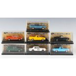 Seven Trax Original Australian Motoring Legends 1:43 scale model Ford Falcon vehicles, comprising