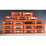 A collection of approximately fifty items of Hornby gauge OO goods rolling stock, including R.6842