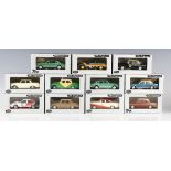 Eleven Trax The Originals 1:43 scale model cars, comprising TR10D Ford XC Falcon hardtop, TR4C