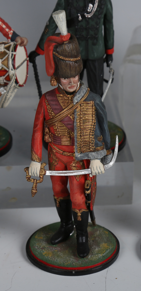 Twenty-four Stadden Studio painted metal military figures, including Winston Churchill, Musician - Image 18 of 20