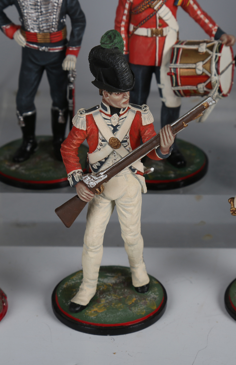 Twenty-four Stadden Studio painted metal military figures, including Winston Churchill, Musician - Image 17 of 20