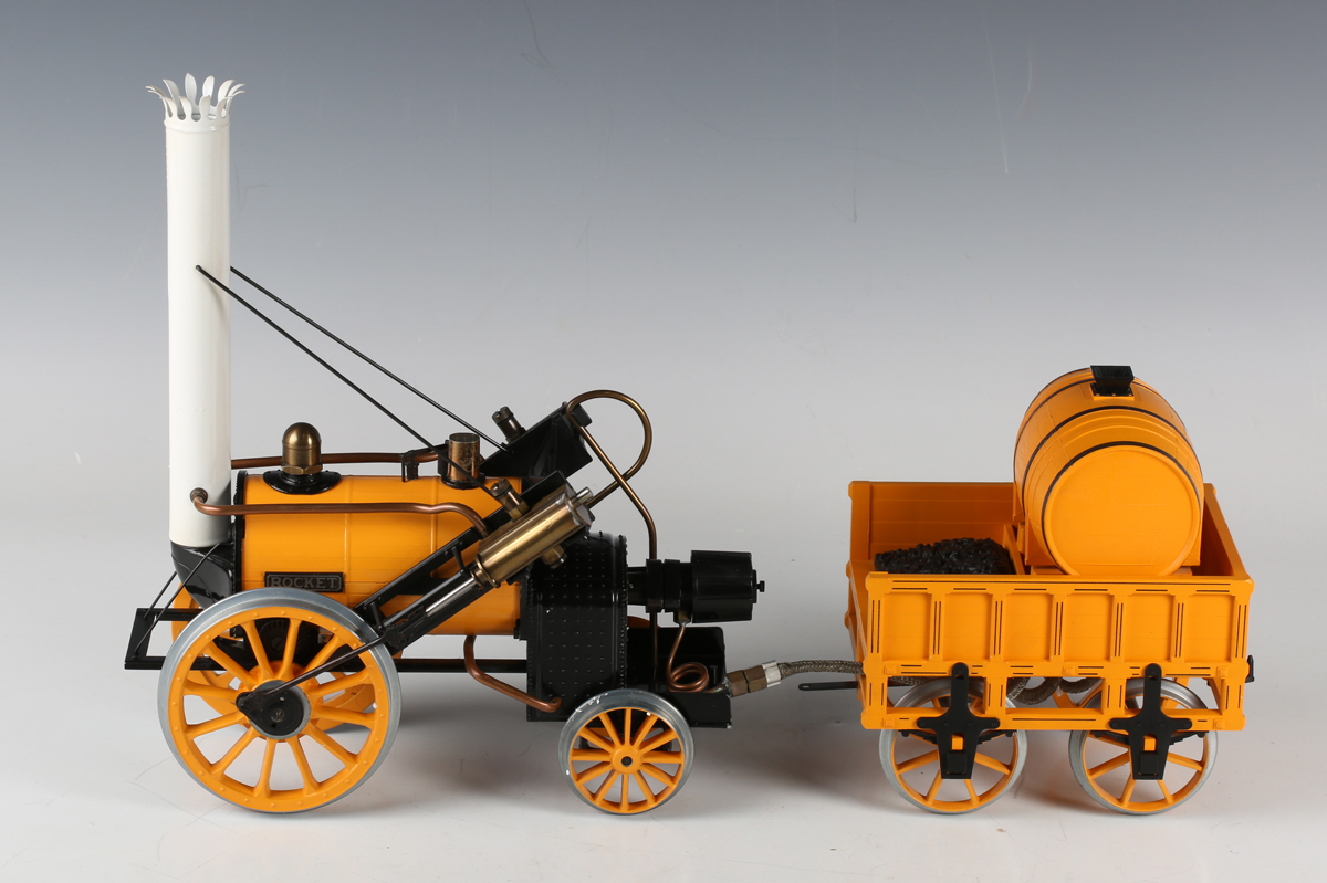 A Hornby Railways 3½-inch gauge live steam Stephenson's Rocket locomotive and tender, boxed with - Image 11 of 16