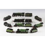 A collection of Hornby gauge OO steam locomotives, tenders and tank locomotives, various liveries,