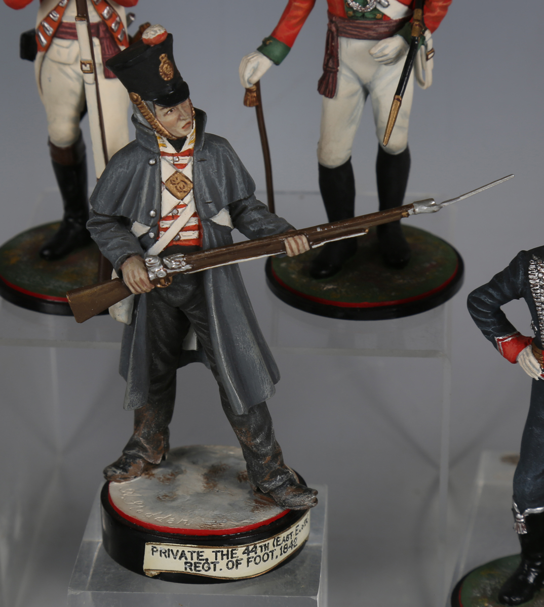 Twenty-four Stadden Studio painted metal military figures, including Winston Churchill, Musician - Image 6 of 20