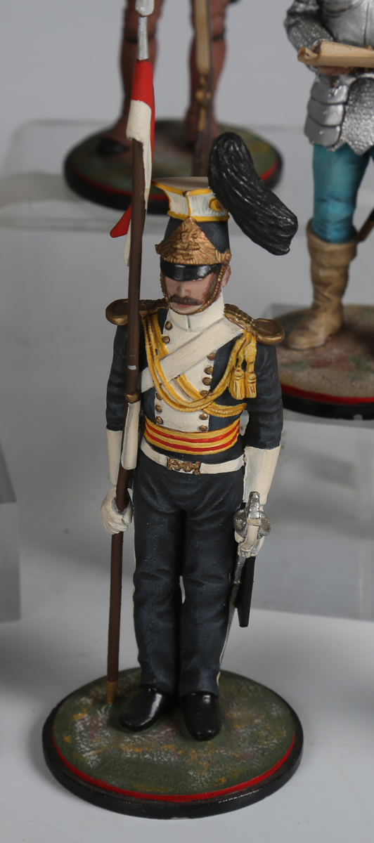 Twenty-four Stadden Studio painted metal military figures, including Winston Churchill, Musician - Image 19 of 20