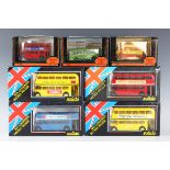 A small collection of diecast buses and coaches, comprising nine Gilbow Exclusive First Editions,