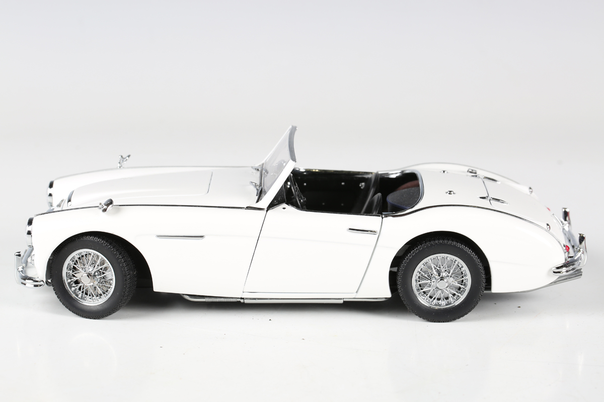 Two AutoArt 1:18 scale model cars, comprising Austin Healey 3000 and MGB GT Coupe MKII, both boxed - Image 16 of 22
