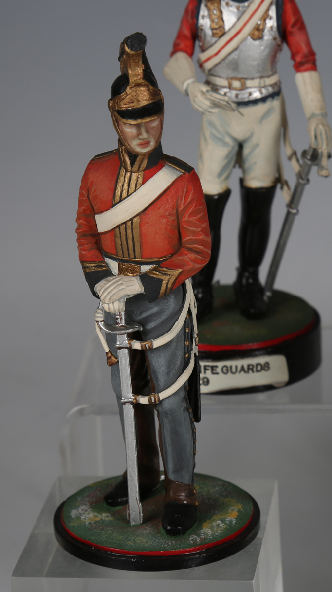 Twenty-four Stadden Studio painted metal military figures, including Winston Churchill, Musician - Image 5 of 20