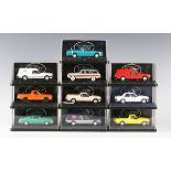 Ten Trax Australian Motoring Icons 1:43 scale model Ford Falcon vehicles, comprising TR71 utility,