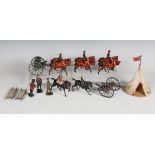 A Britains No. 144 Royal Field Artillery lead figure set, dated 1906, together with a collection