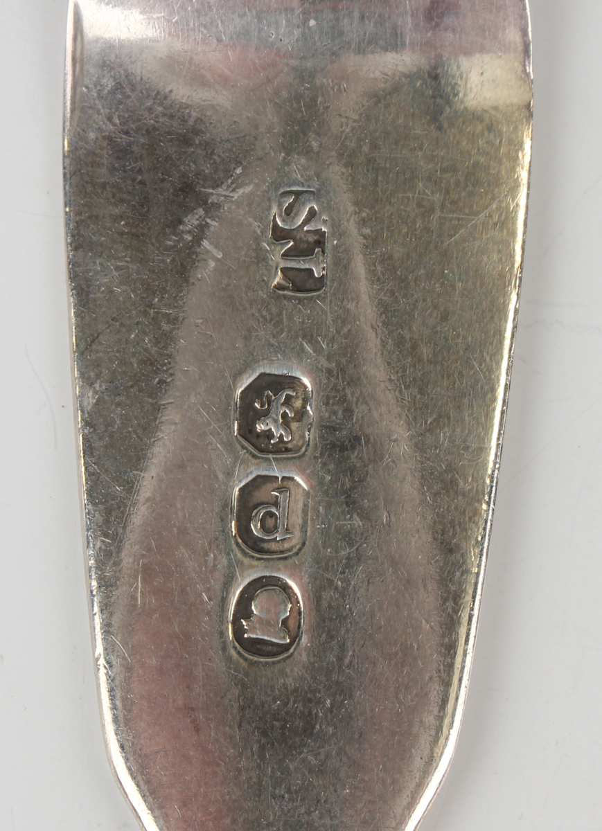 An early Victorian silver butter knife with agate handle, Birmingham 1839 by George Unite, length - Image 3 of 7