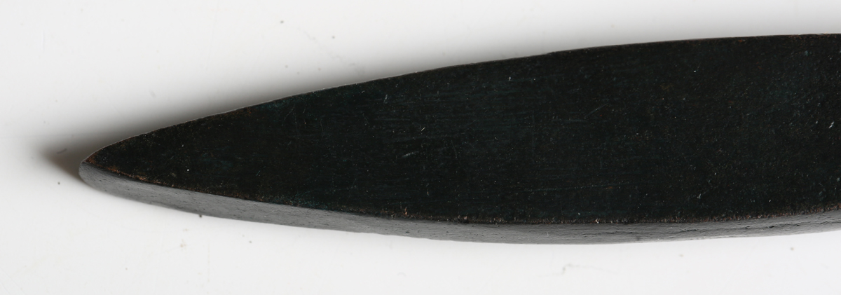 A modern replica Bronze Age style socketed type axehead of typical cast form. Provenance: Timeline - Image 4 of 8