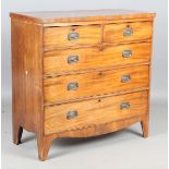 A George IV mahogany chest of oak-lined drawers, height 106cm, width 106cm, depth 48.5cm.Buyer’s