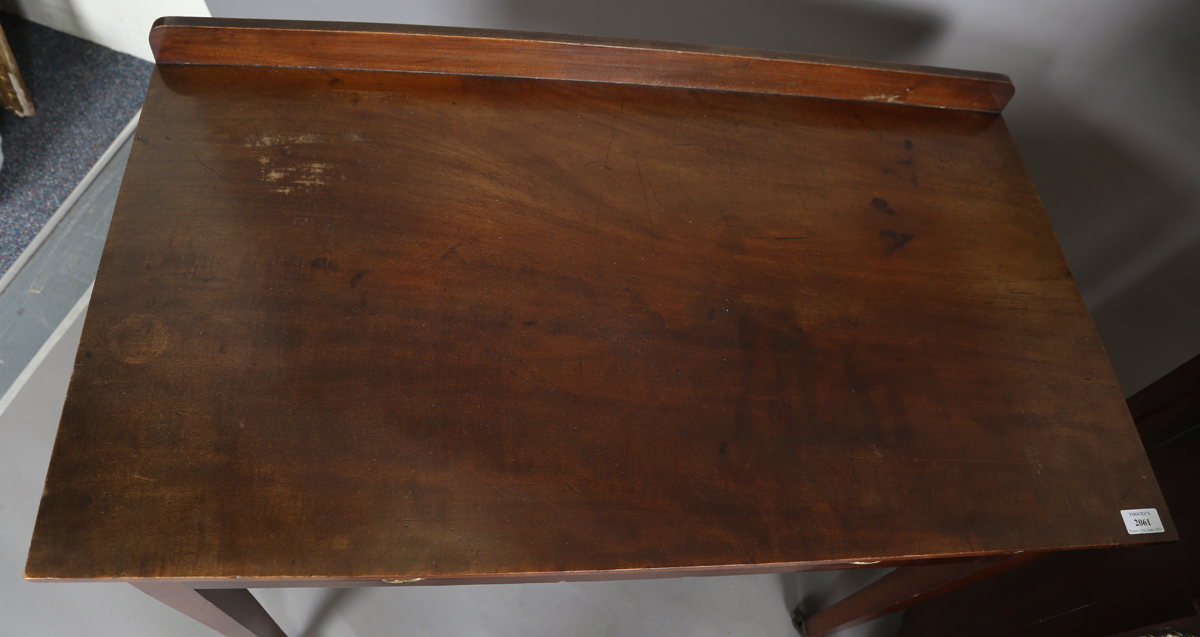 An early 20th century mahogany side table by Edwards and Roberts, height 75cm, width 92cm, depth - Image 13 of 13