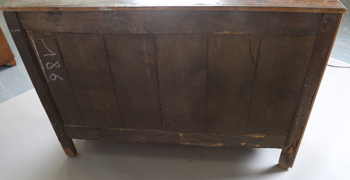 An 18th century French provincial walnut cabinet, fitted with two drawers above panelled doors, - Image 2 of 20