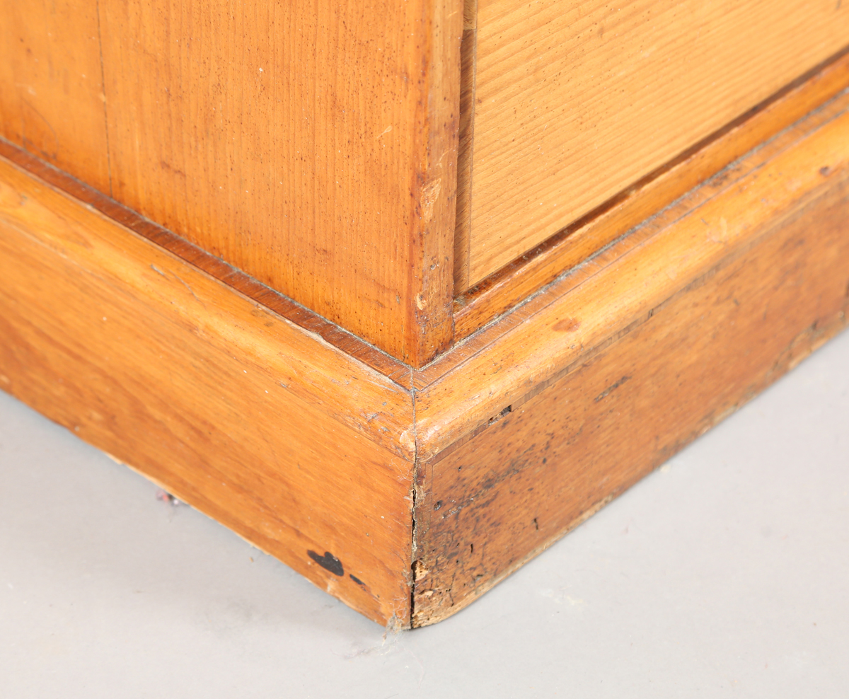 A mid-Victorian pine chest of drawers, the top with kingwood crossbanding, the drawers with later - Image 6 of 12