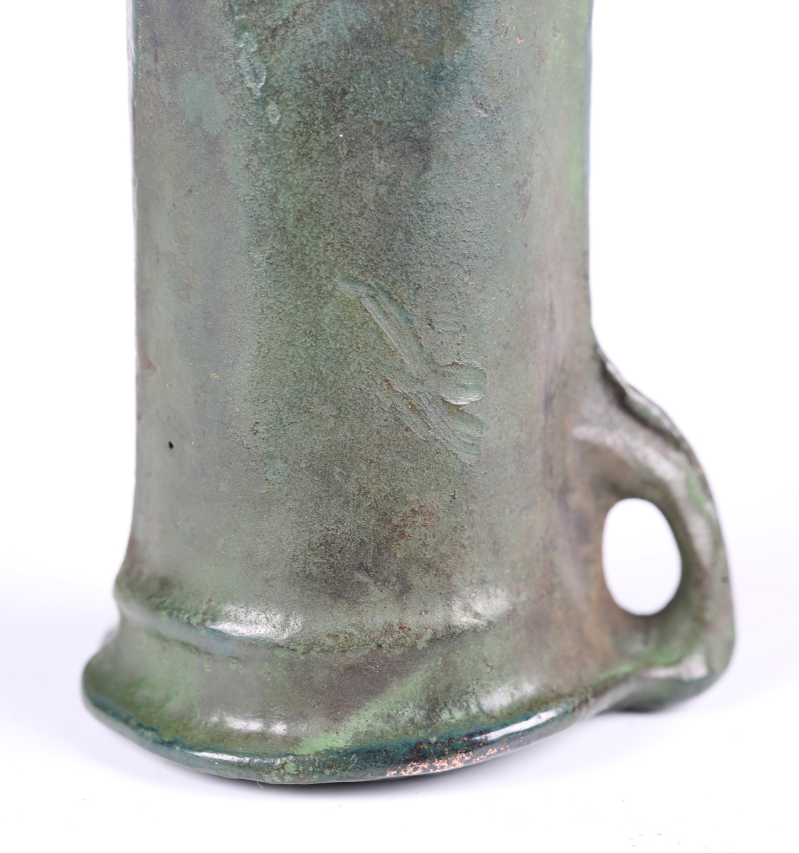 A modern replica Bronze Age style socketed type axehead of typical cast form. Provenance: Timeline - Image 7 of 8