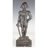 An early 20th century cast iron doorstop in the form of Lord Admiral Nelson, height 41cm.