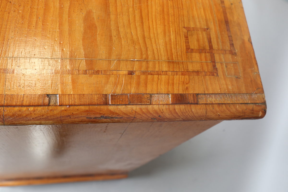 A mid-Victorian pine chest of drawers, the top with kingwood crossbanding, the drawers with later - Image 2 of 12