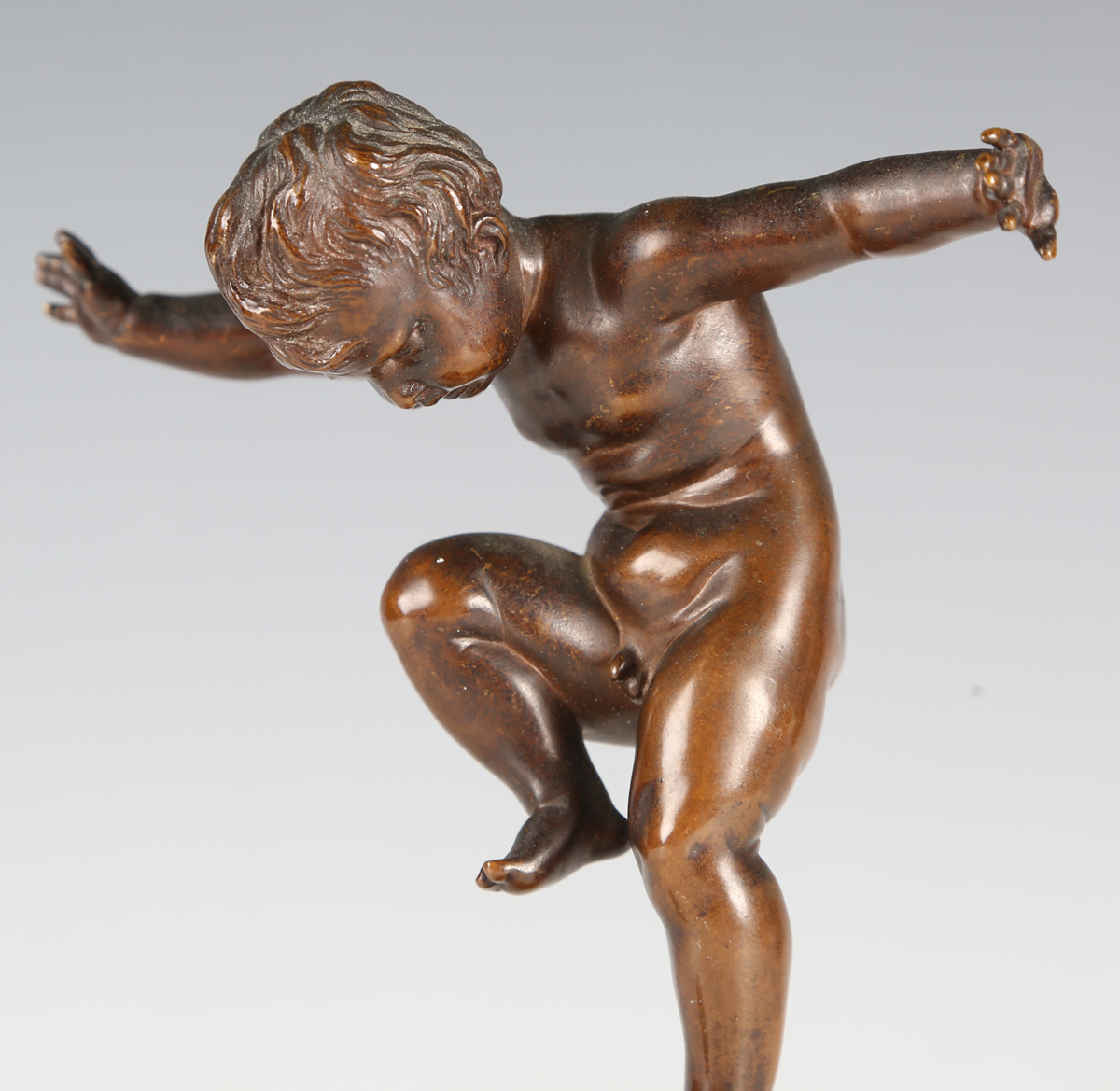 Otto Geyer - a late 19th/early 20th century German brown patinated bronze figure of a putto - Image 15 of 15