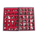 A large collection of 16th-19th century copper alloy, pewter and lead alloy buttons, including