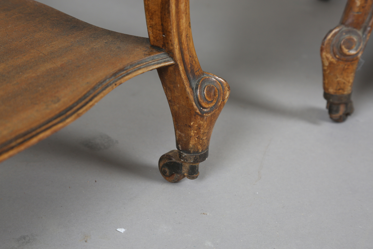 A pair of early 20th century French mahogany and white marble-topped beside cabinets, each fitted - Image 12 of 20