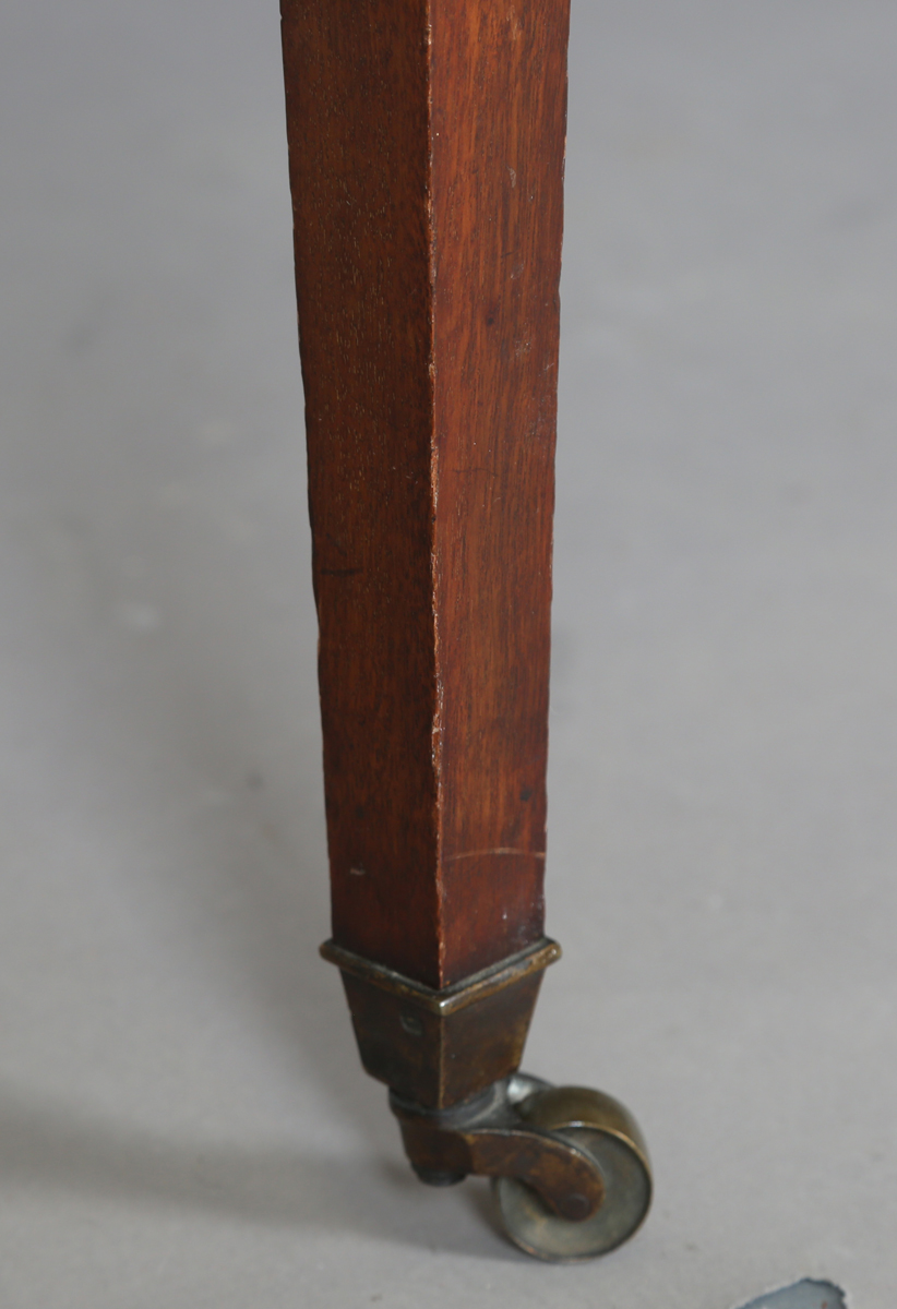 An early 20th century mahogany side table by Edwards and Roberts, height 75cm, width 92cm, depth - Image 10 of 13